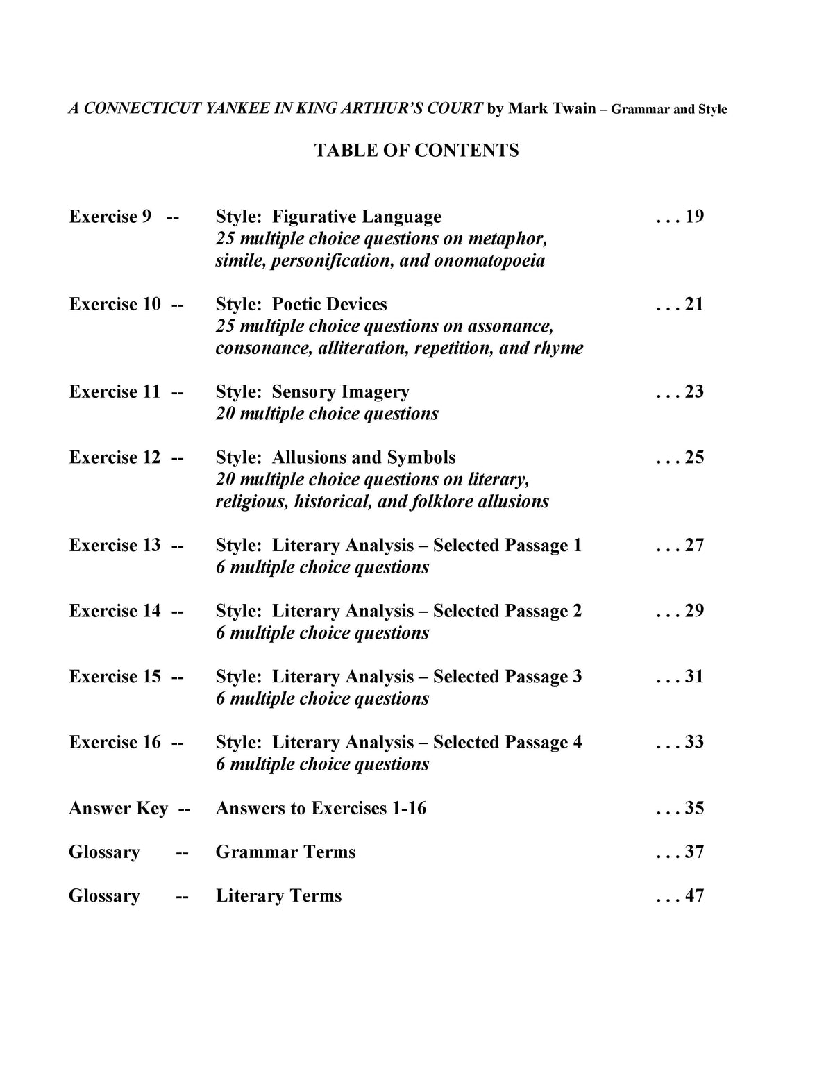 A Connecticut Yankee in King Arthur's Court by Mark Twain