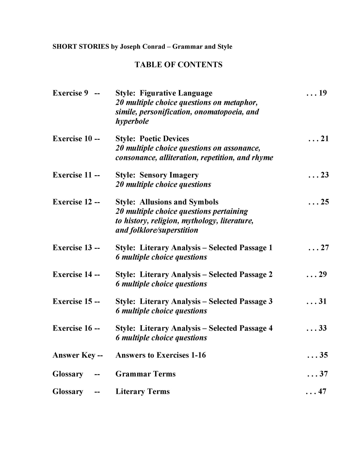 Conrad Short Stories by Joseph Conrad