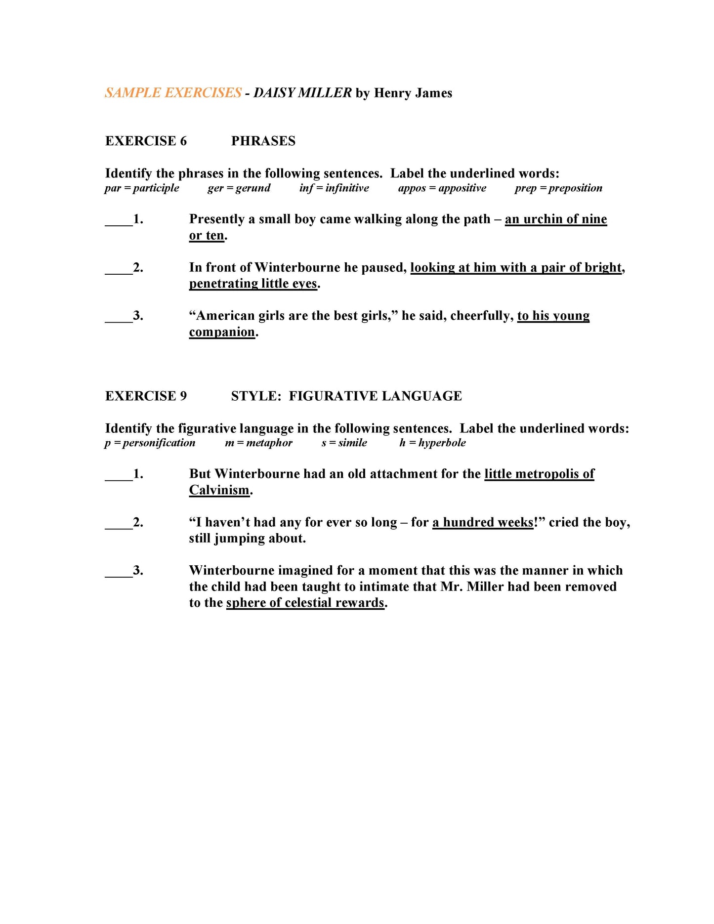 Daisy Miller by Henry James