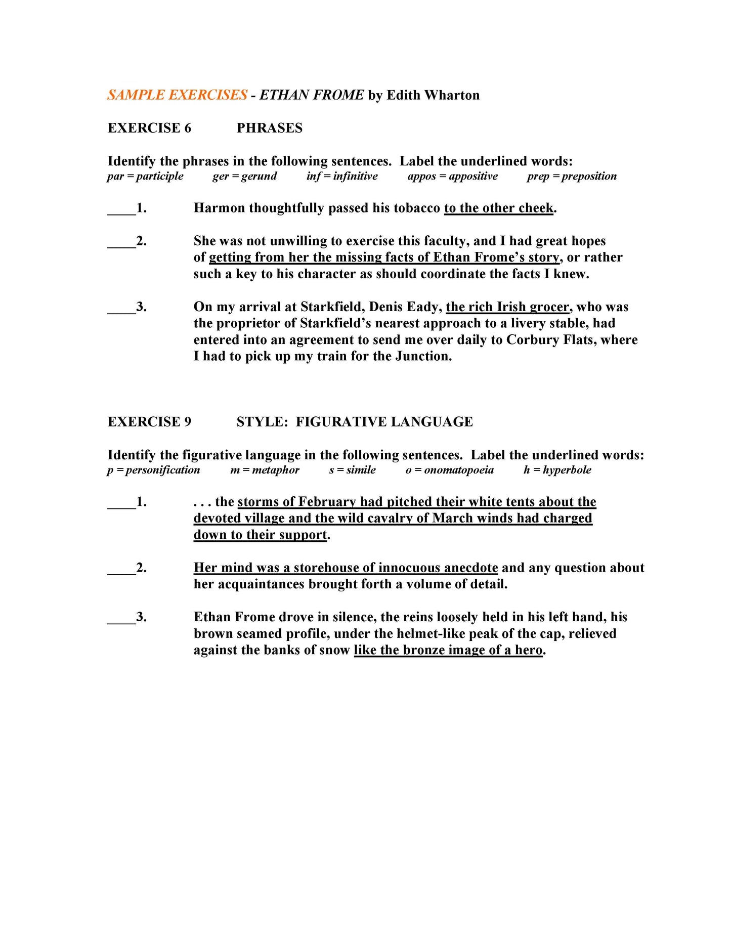 Ethan Frome by Edith Wharton