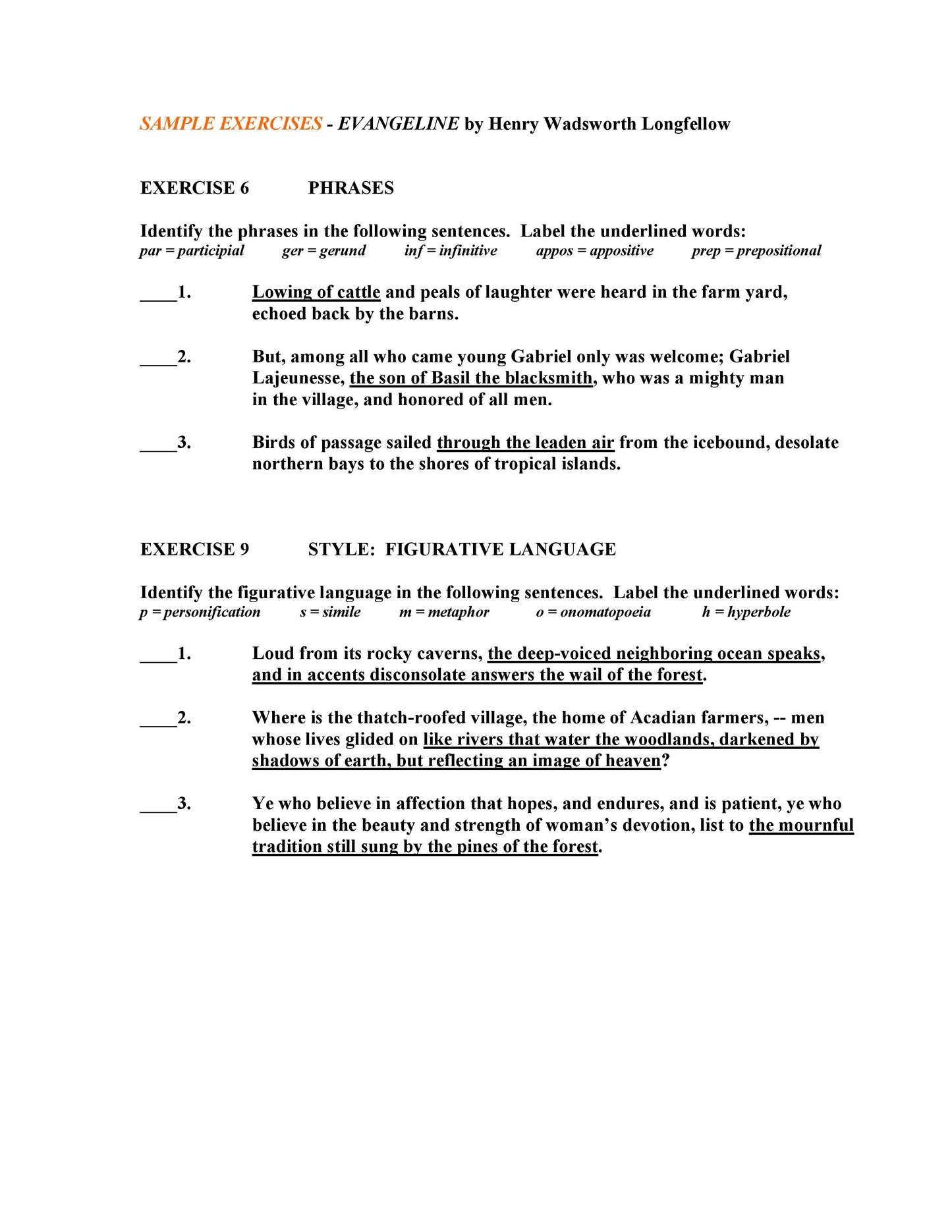 Evangeline by Henry Wadsworth Longfellow