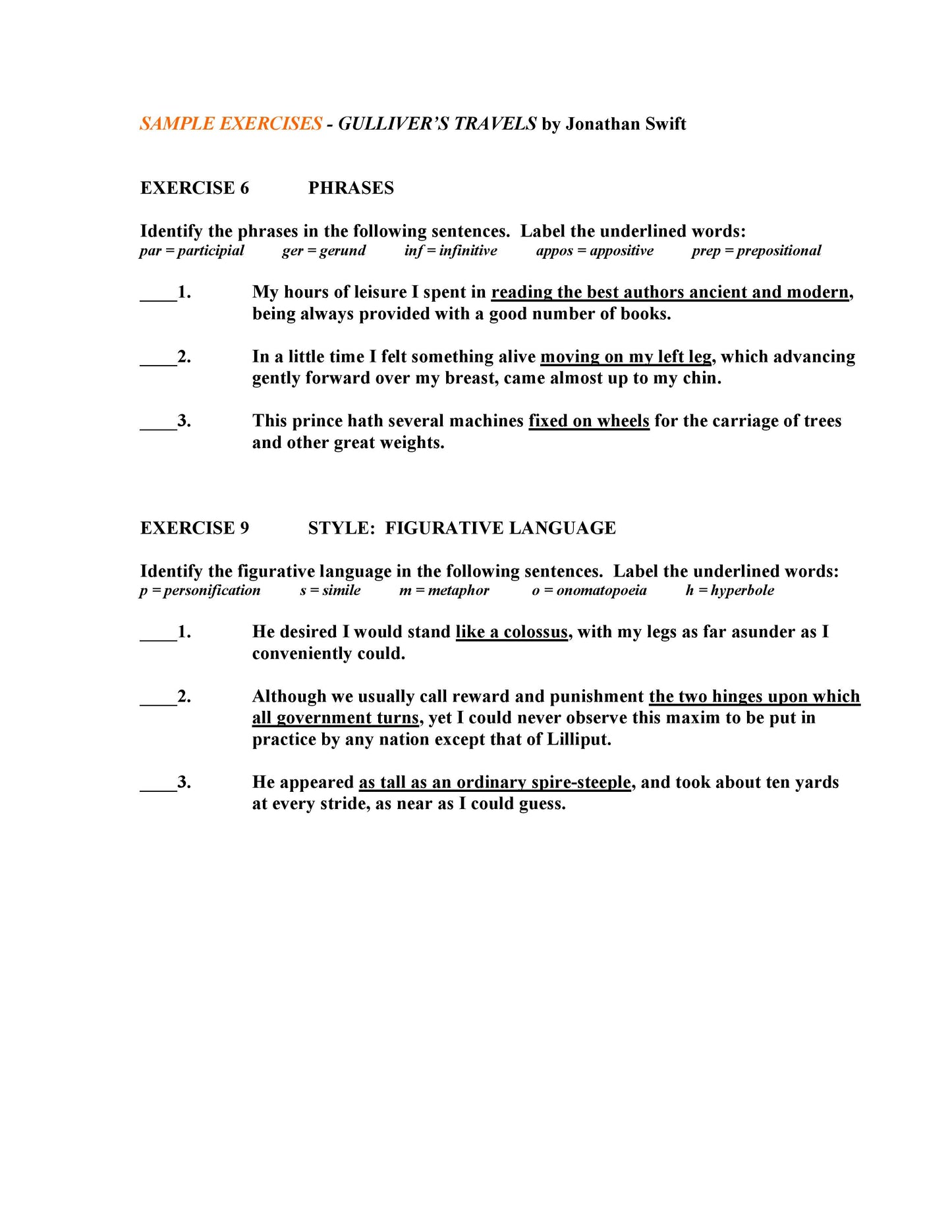 Gulliver's Travels by Jonathan Swift