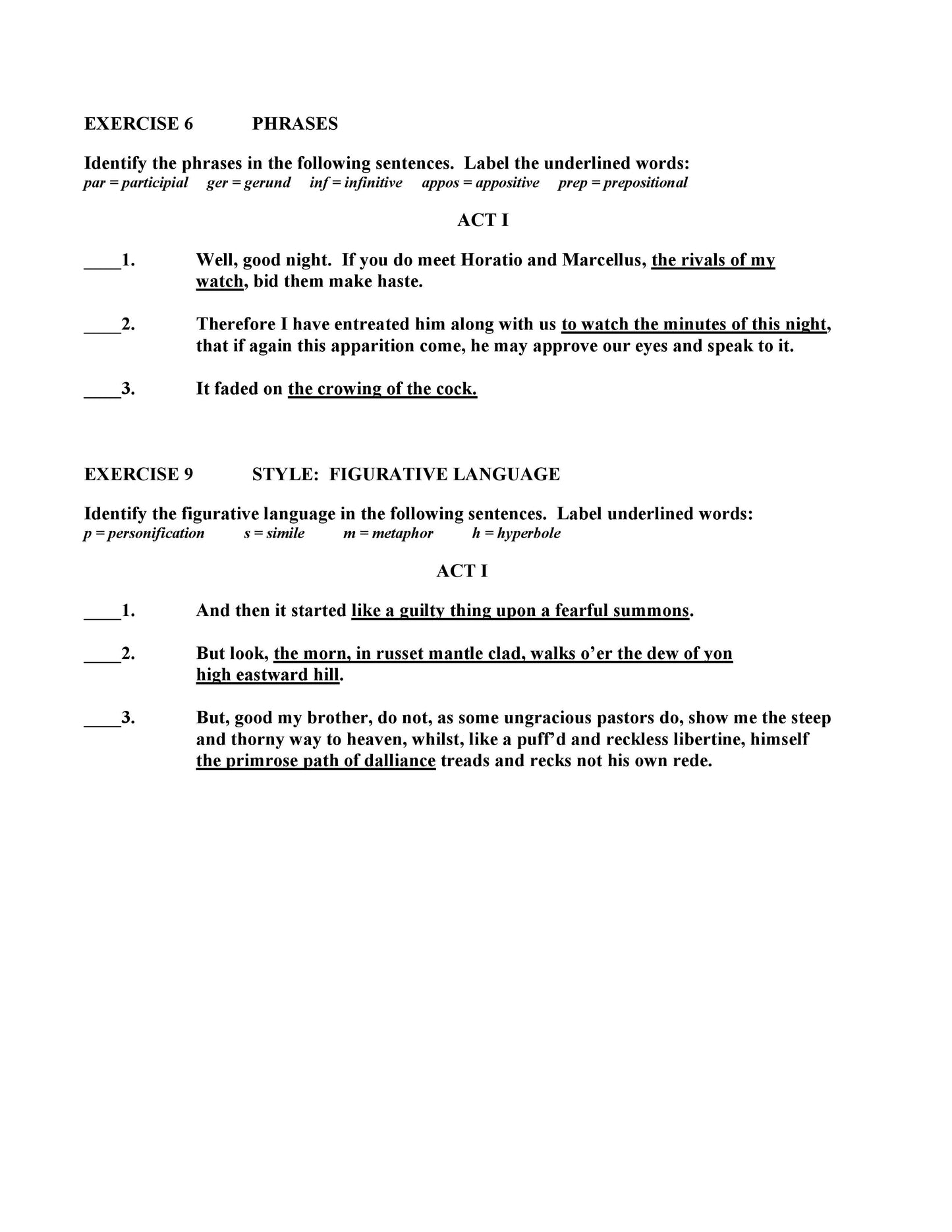 Hamlet by William Shakespeare