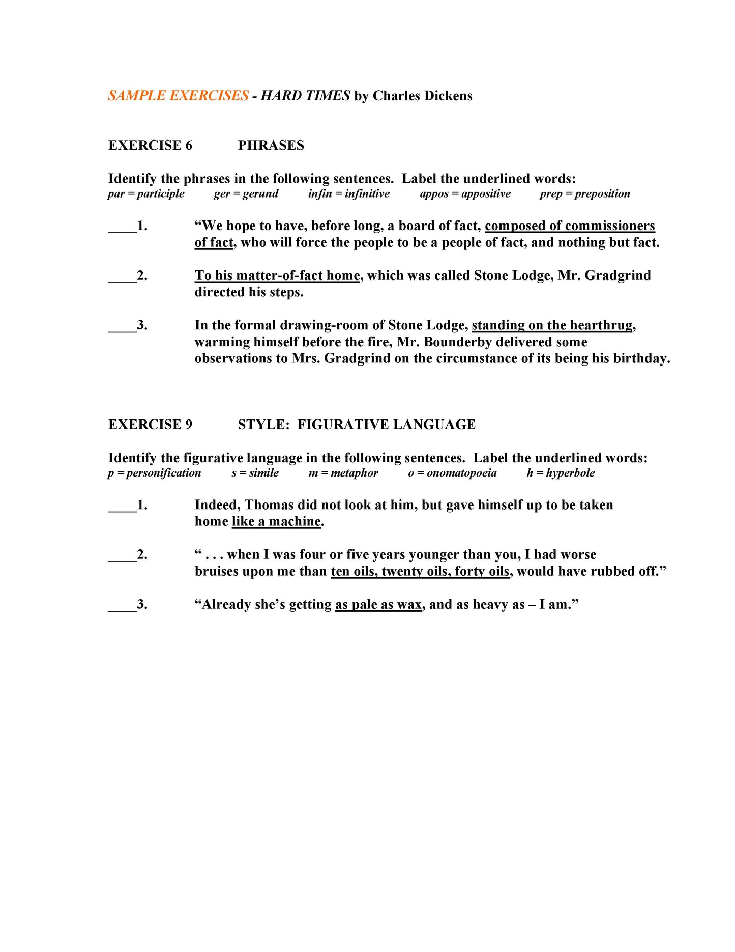 Hard Times by Charles Dickens