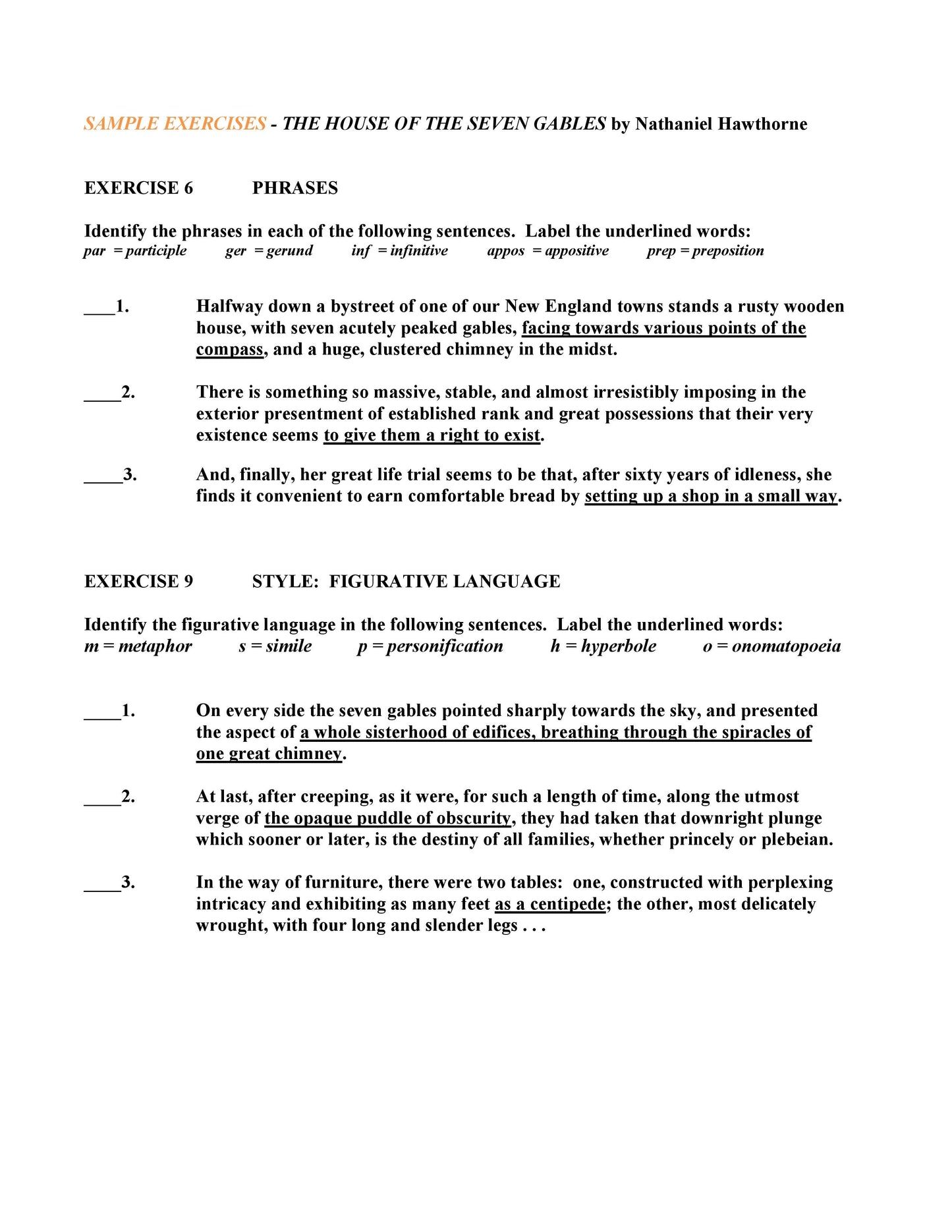 The House of the Seven Gables by Nathaniel Hawthorne