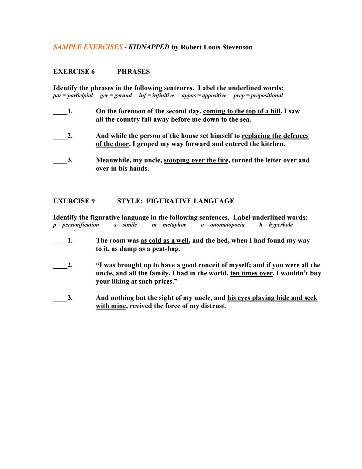 Kidnapped by Robert Louis Stevenson