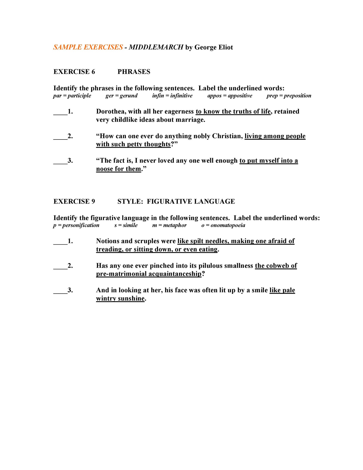 Middlemarch by George Eliot