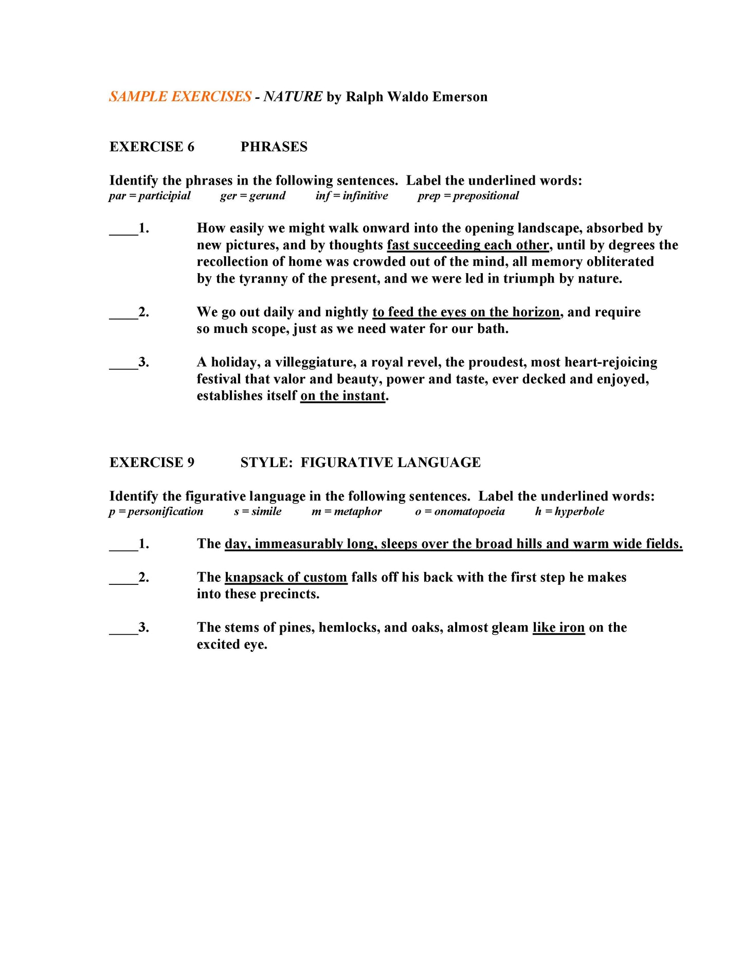 Nature by Ralph Waldo Emerson