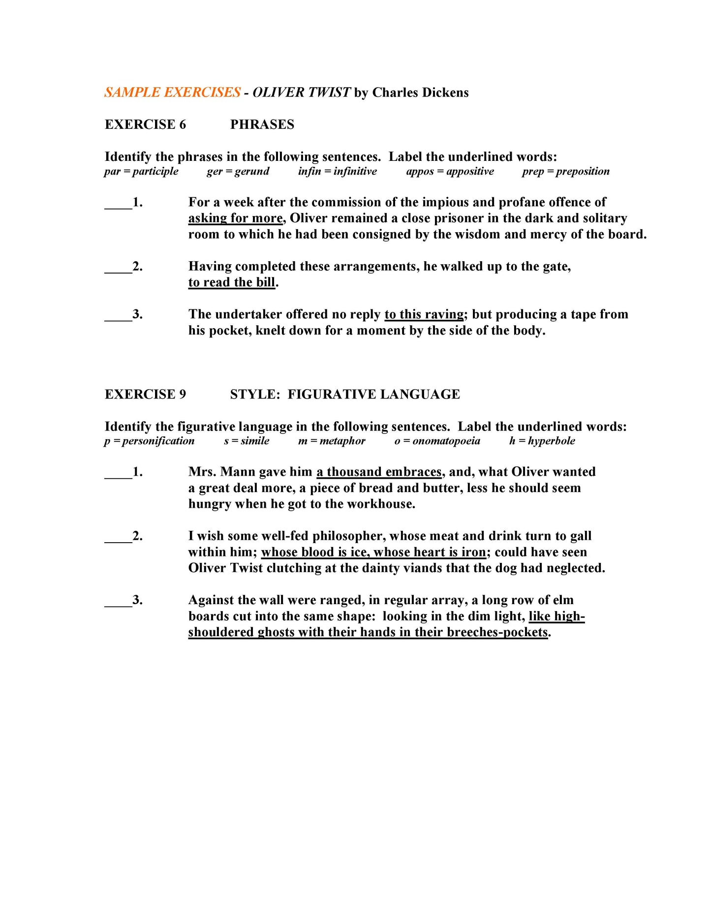 Oliver Twist by Charles Dickens