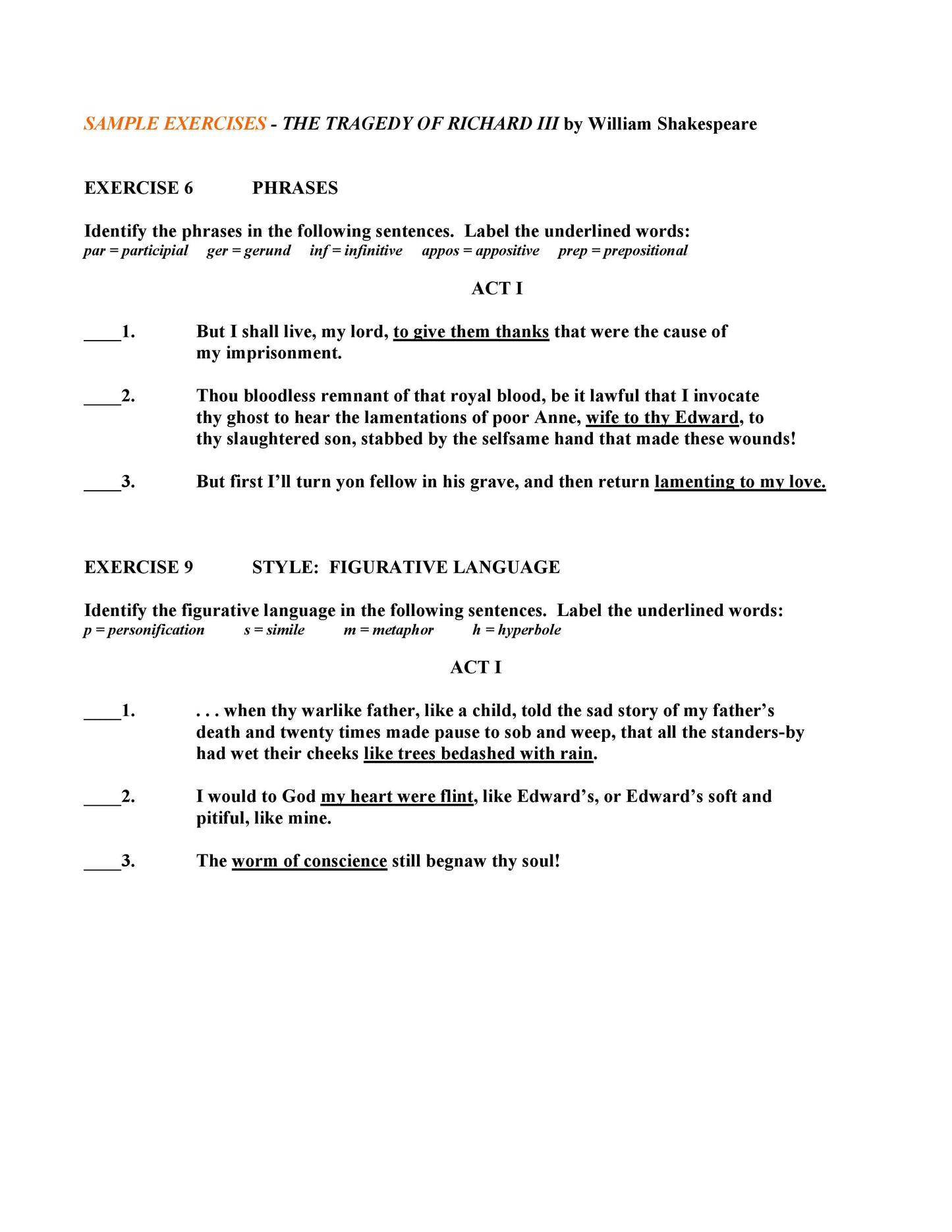 Richard III by William Shakespeare