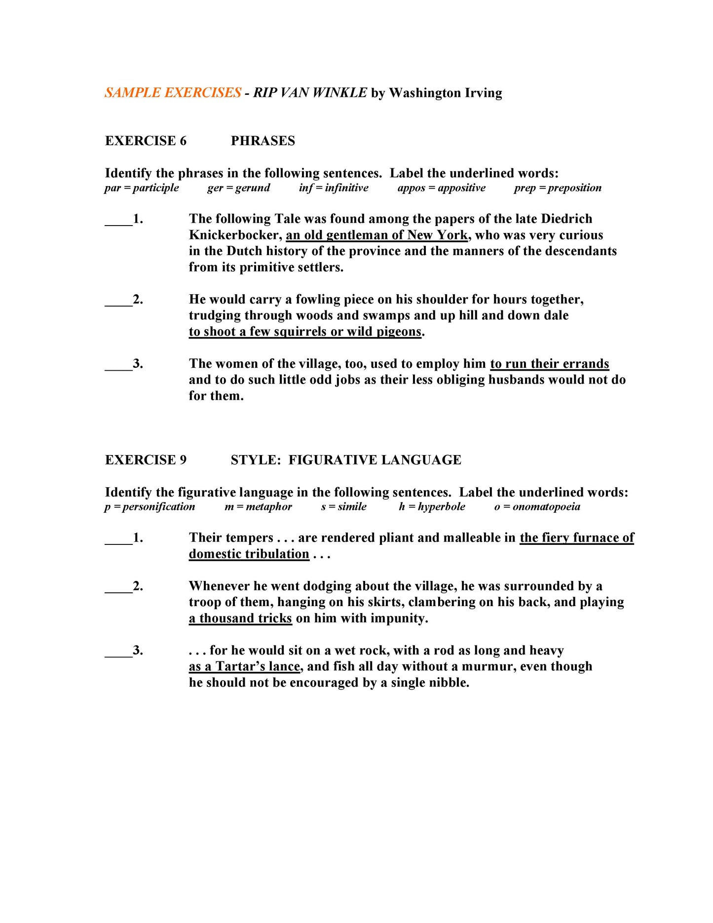 Rip Van Winkle by Washington Irving