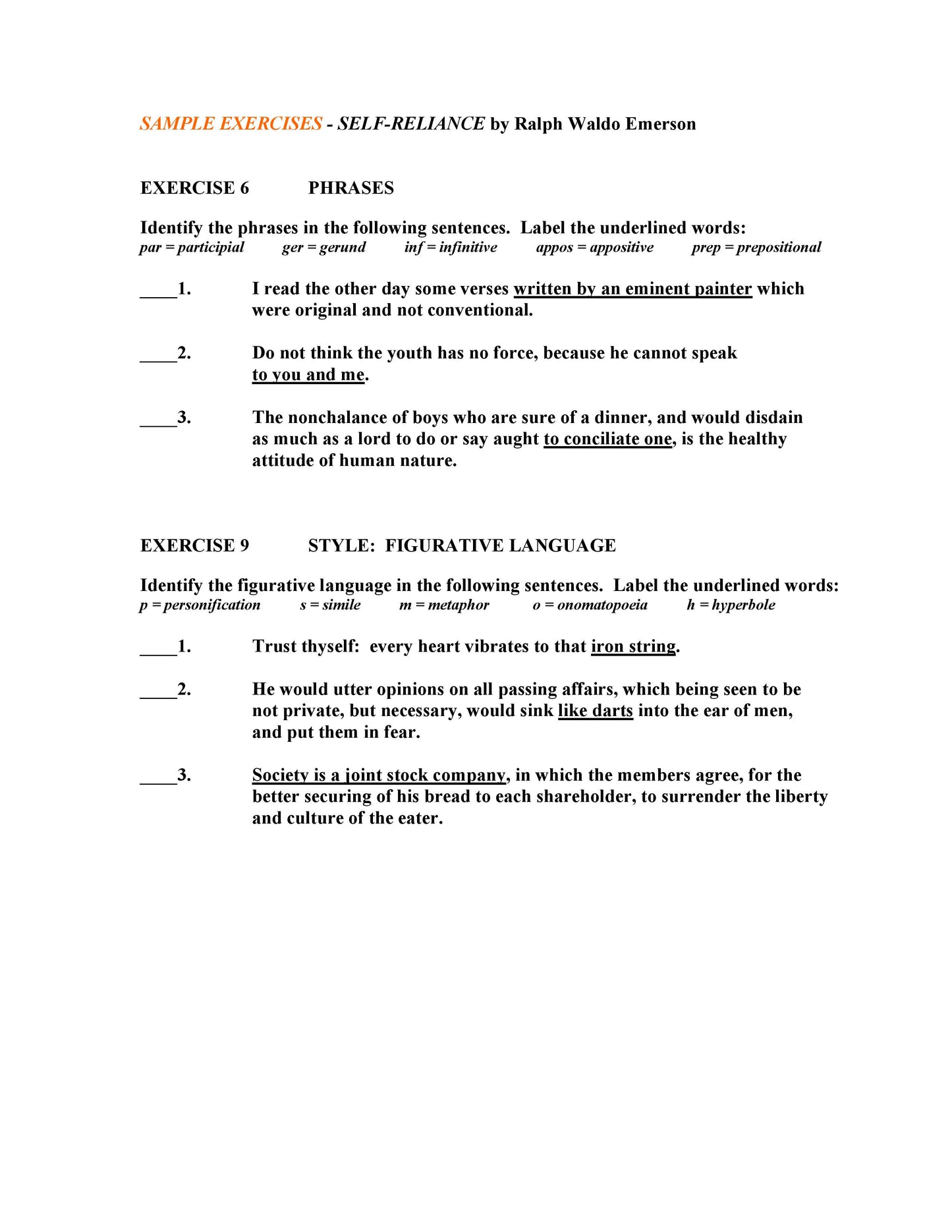 Self-Reliance by Ralph Waldo Emerson