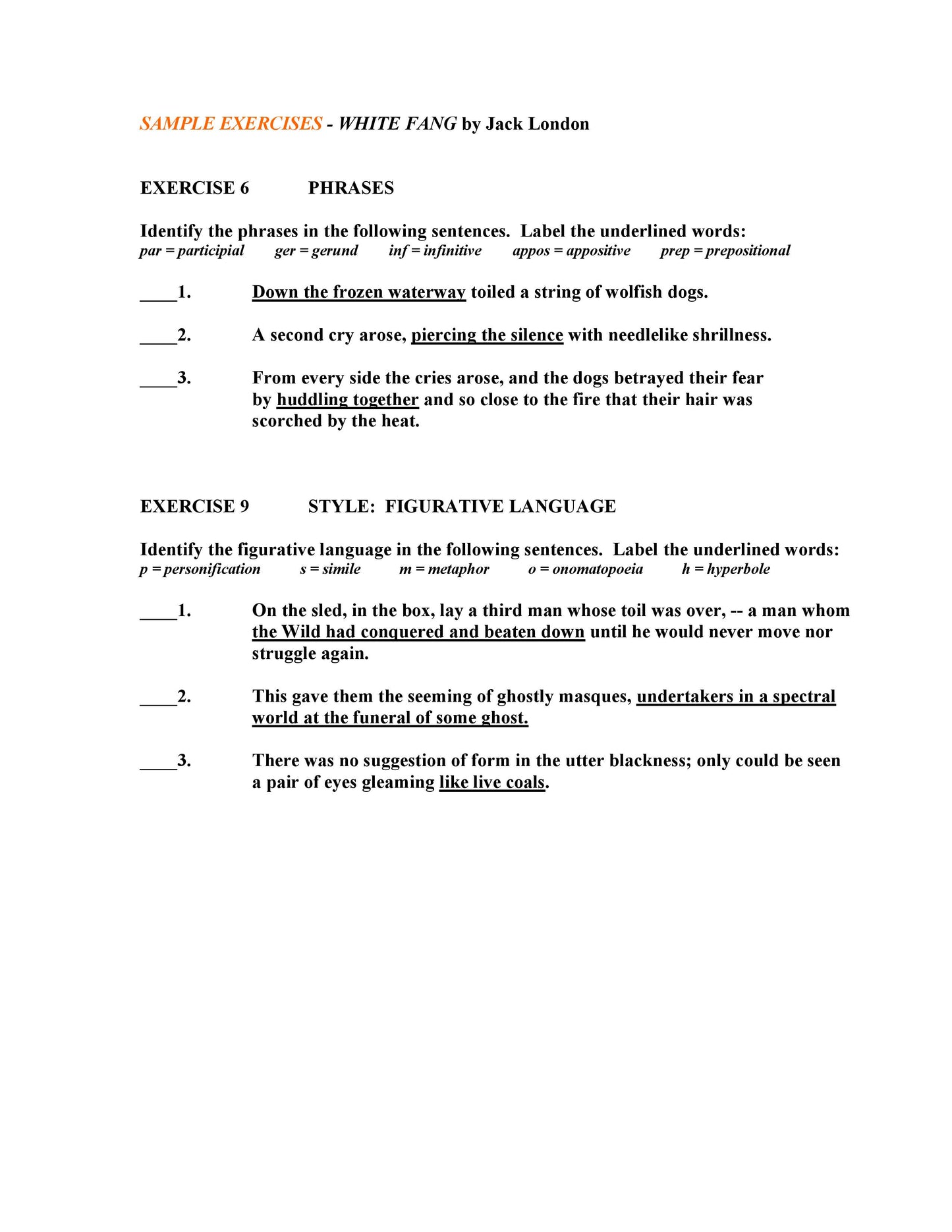 White Fang by Jack London